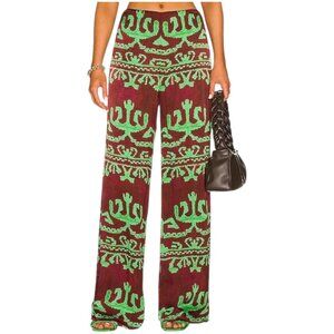 Alexis Leonard Women's High Waist Designer Pant In Selva from Revolve Sz. Small